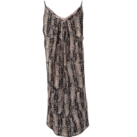 A Pea in the Pod | Pink and Black Spaghetti Strap Maternity Dress | Size: Small - Picture 1 of 7